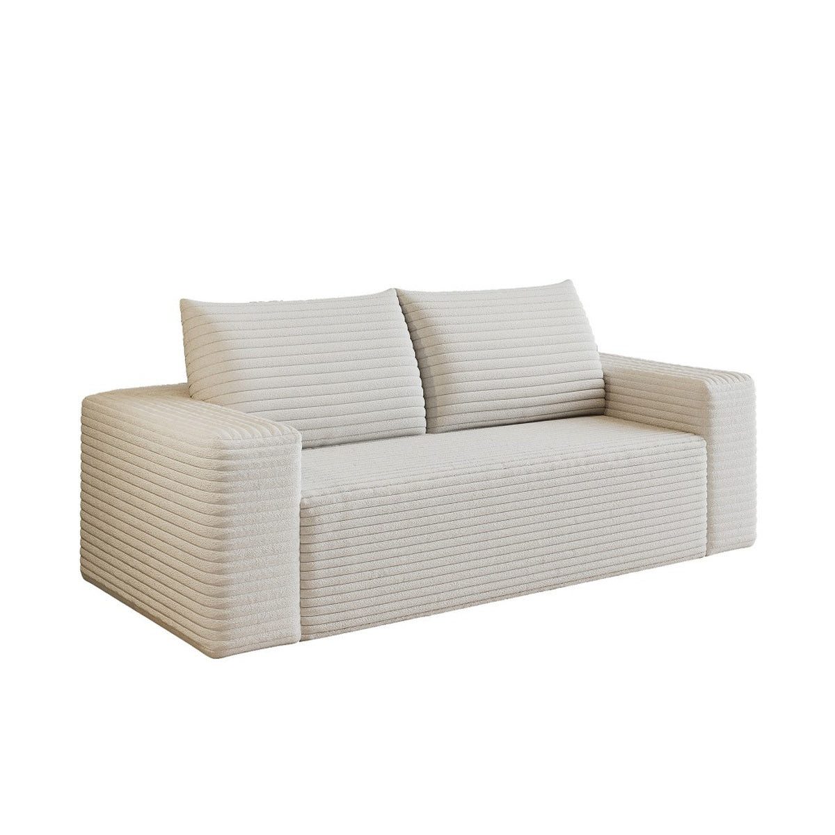 SIKAINI Sofa Sofa aus Stoff in weiß, 3 Teile