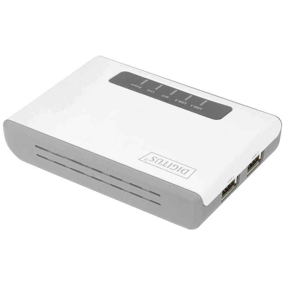 Digitus Wireless 300N Multifunction Network Server 2-port, USB2.0 DN-13024 Netzwerk-Adapter