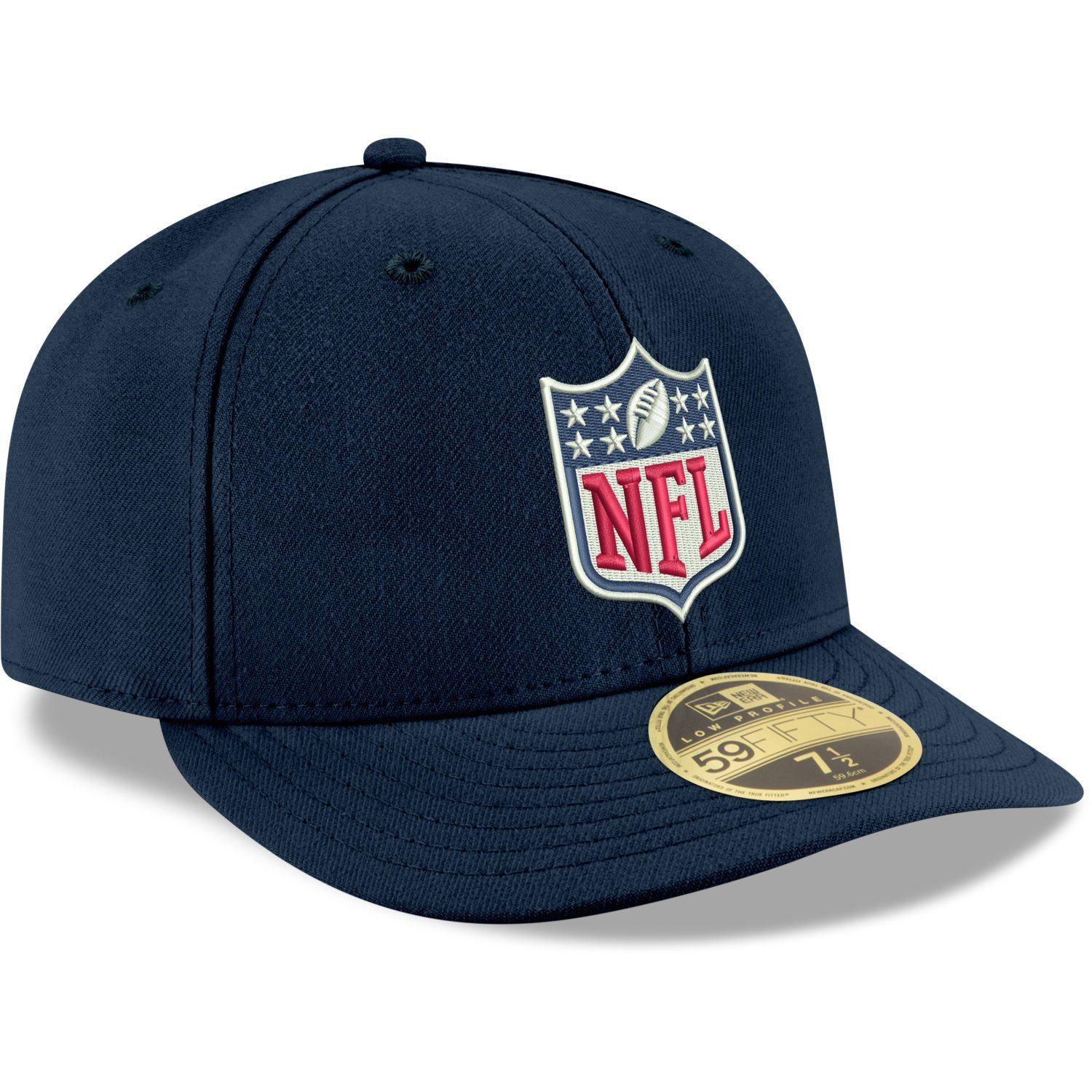 New Profile Cap Fitted Low NFL 59Fifty Era Logo Navy Shield