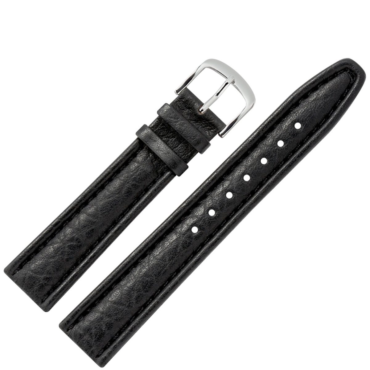 MARBURGER Uhrenarmband 20mm Leder Buffalo Prägung günstig online kaufen