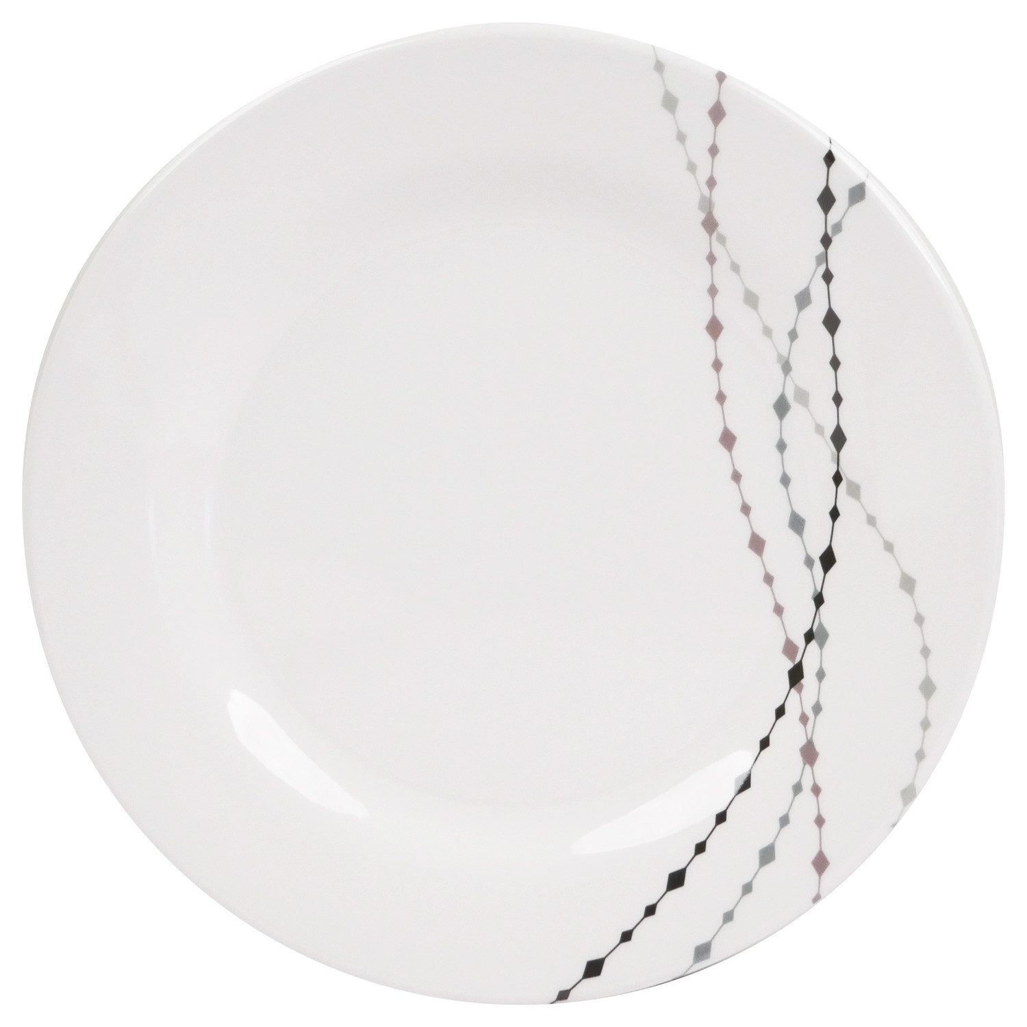 HEKERS Geschirr-Set 100% Melamin Geschirr (4-24 teilig) Line elfen/grau (rund) (16-tlg) – Bild 2 von 5