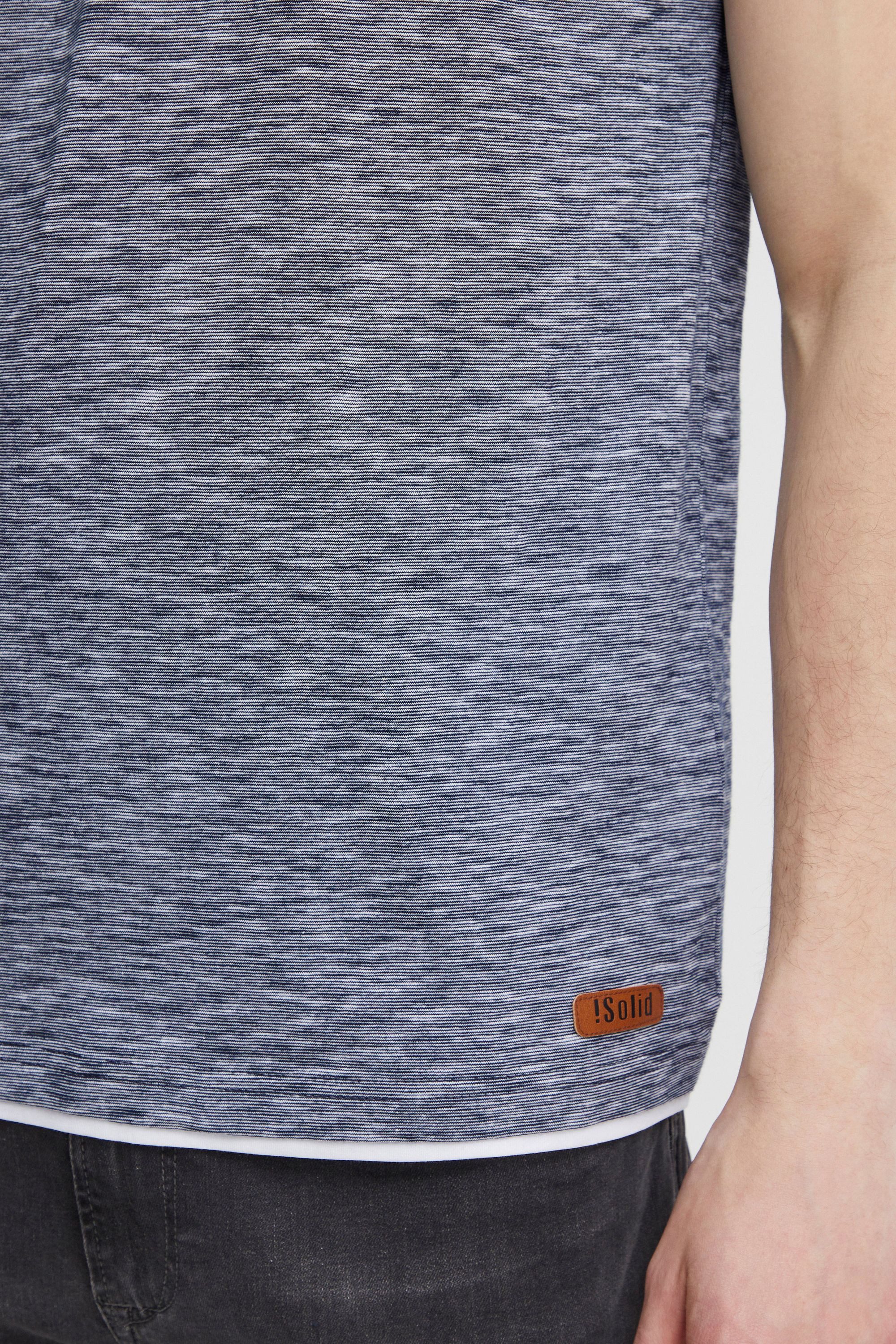 !Solid Rundhalsshirt SDDigos T-Shirt mit Knopfleiste