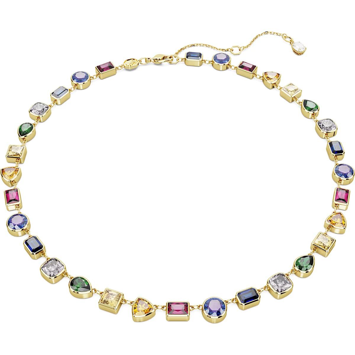 Kristallanhänger Swarovski Imber Tennis Halskette 5662915, Versch. Schliffe, Mehrfarbig