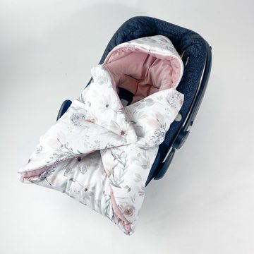 Einschlagdecke Babyschale Autositz mit Klettverschluss, 0-6 0-12 Monaten, Wattiert, BABEES