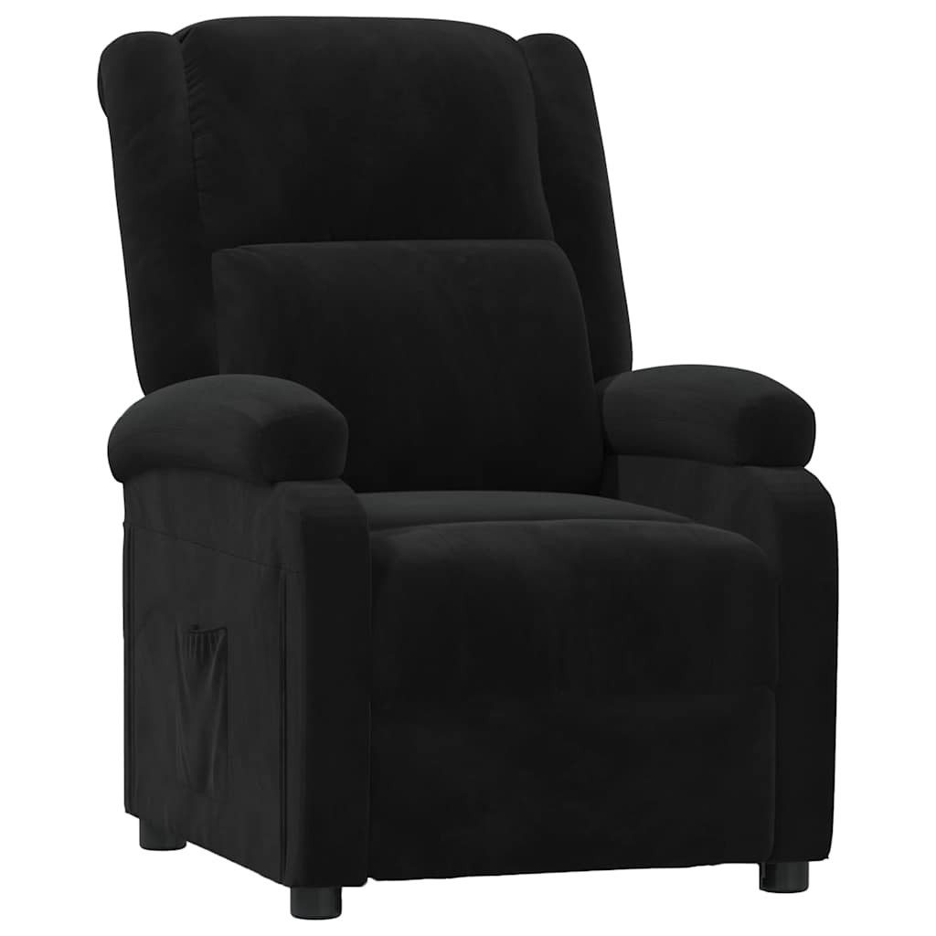 vidaXL Sessel Relaxsessel Schwarz Samt (1-St) von VIDAXL