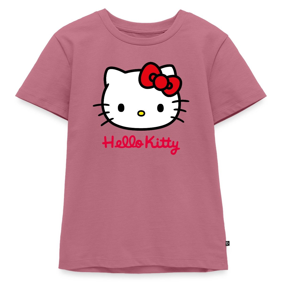 T-Shirt Hello Kitty Klassisch Mit Schriftzug Kinder Premium T-Shirt