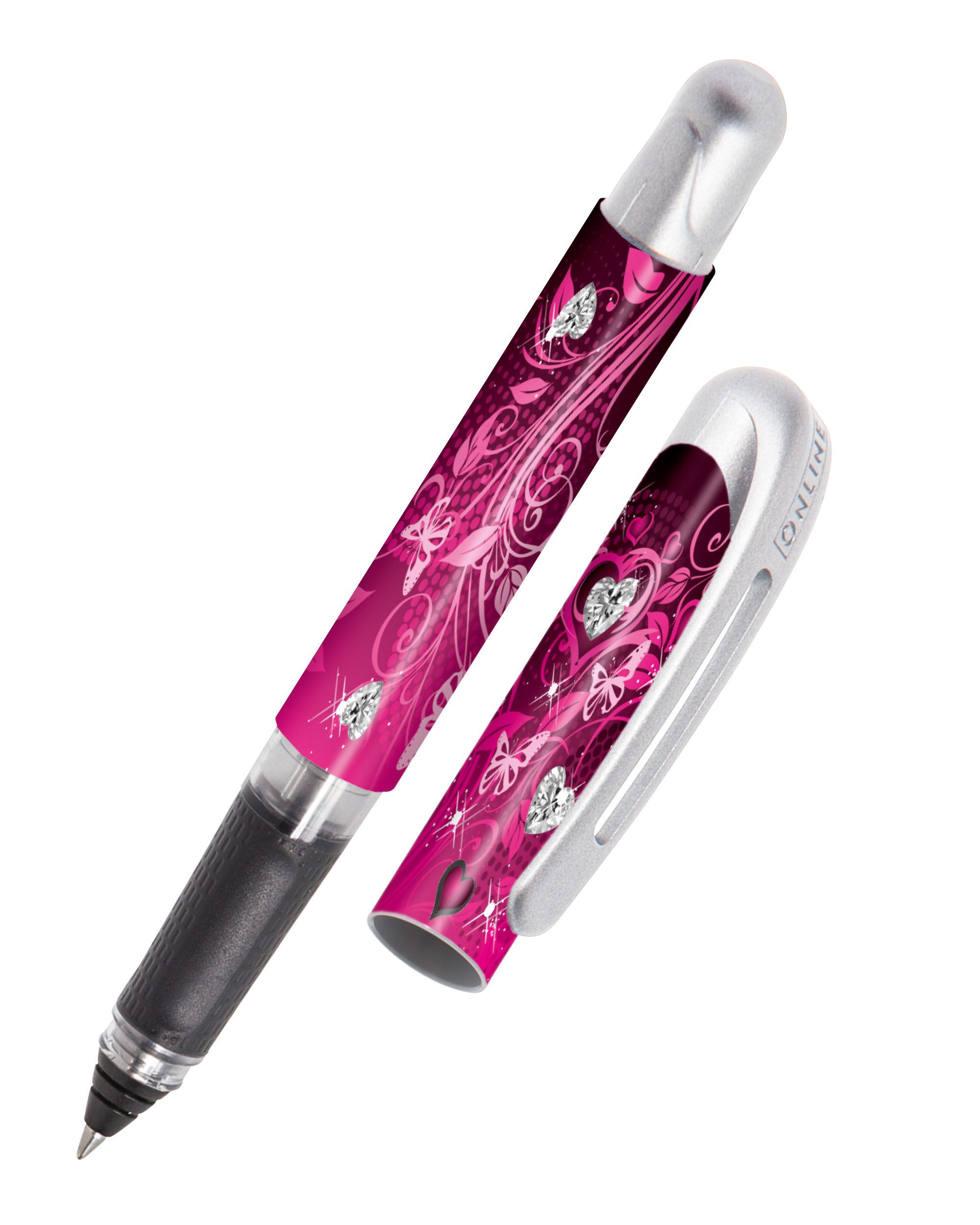 Online Pen Tintenroller College Tintenpatronen-Rollerball, ergonomisch, ideal für die Schule, hergestellt in Deutschland