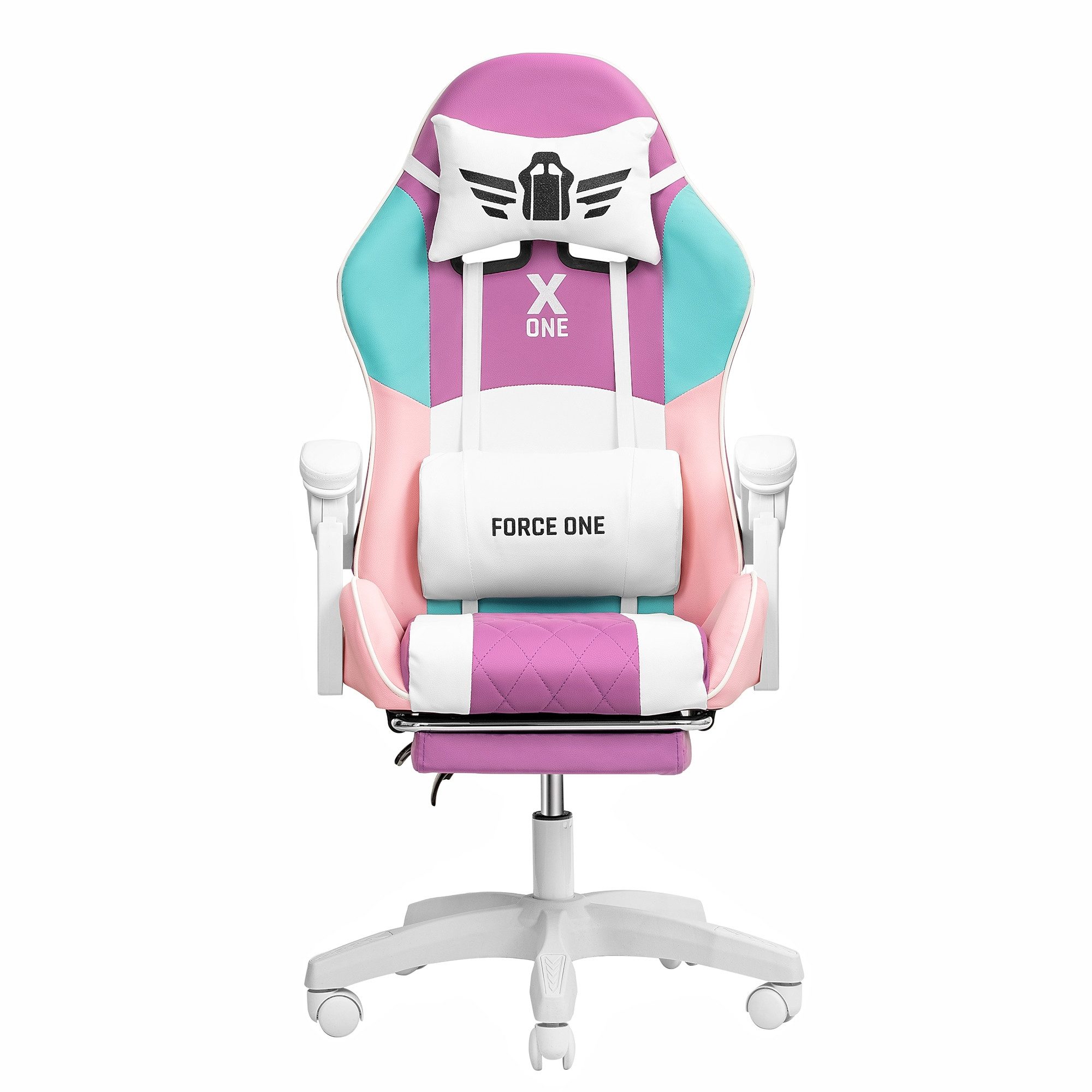 FORCE ONE Gaming-Stuhl X ONE Drehstuhl aus Kunstleder Race Stuhl mit Verste günstig online kaufen