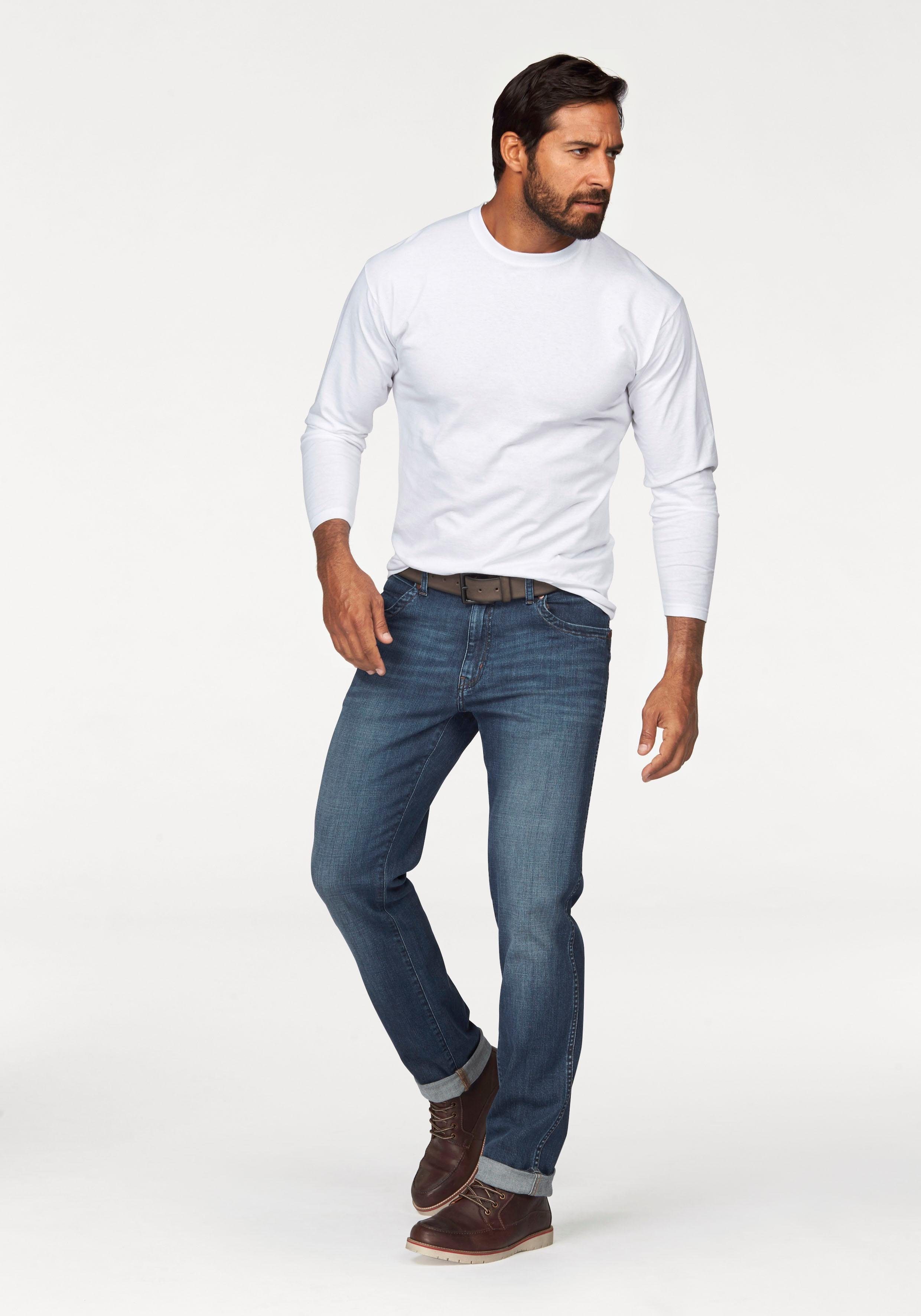 Fruit of the Loom Langarmshirt (Packung, 2-tlg) aus reiner Baumwolle, 2-er Pack