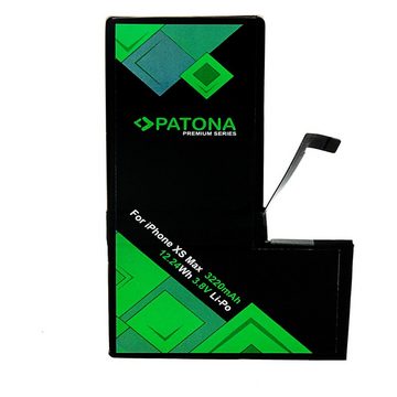 Patona Akku passend für Apple iPhone XS Max Handy-Akku Ersatzakku 3220 mAh (3,8 V, 1 St), Premium-Serie