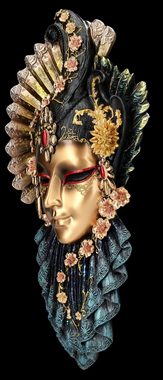 Figuren Shop GmbH Wanddekoobjekt Venezianische Maske - Charm Flower bunt - Veronese - Wanddekoration