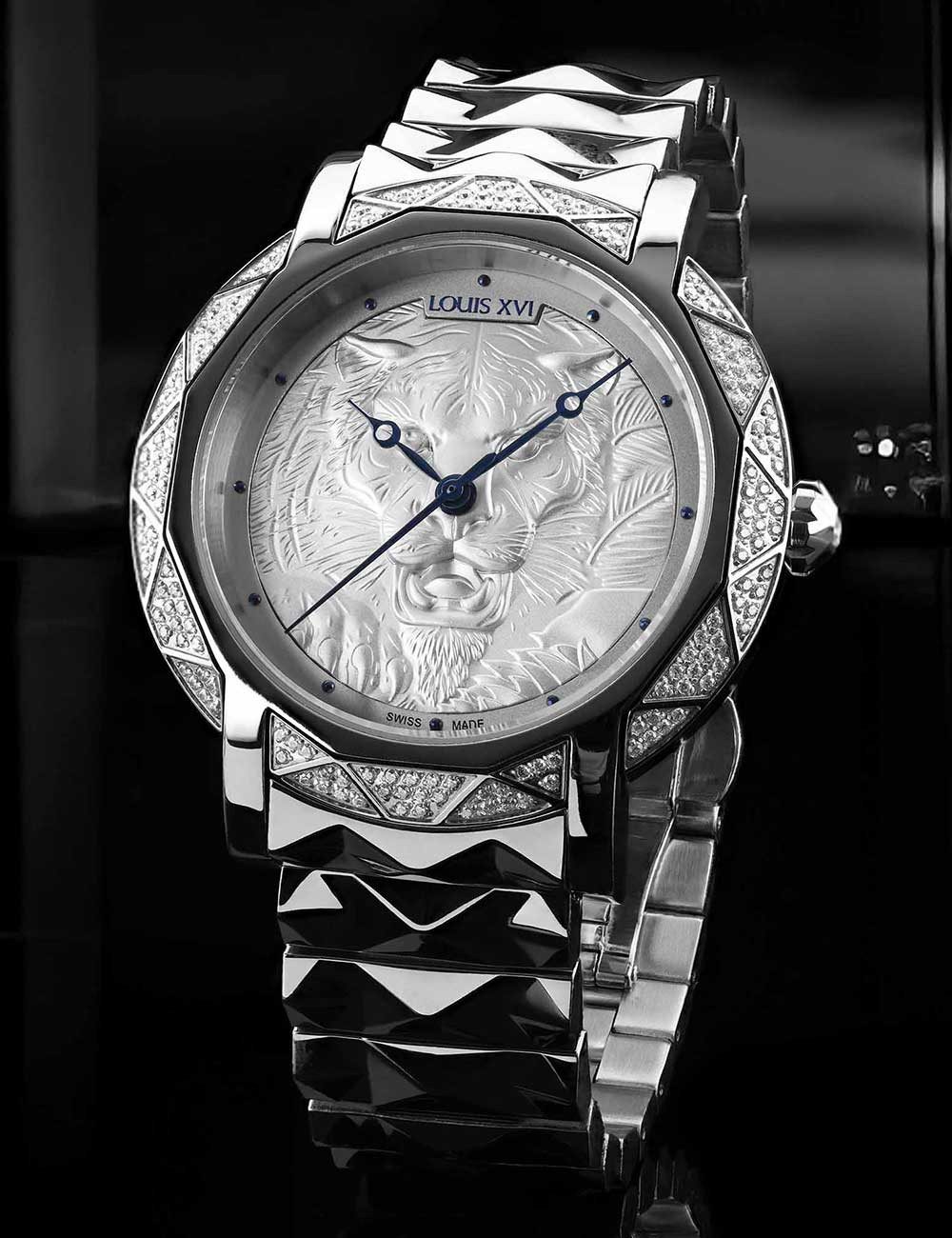 LOUIS XVI Quarzuhr Louis XVI LVXI3920 Herrenuhr Le Lion Silver 43mm 10ATM Louis XVI LVXI3920 Herrenuhr Le Lion Silver 43mm 10ATM