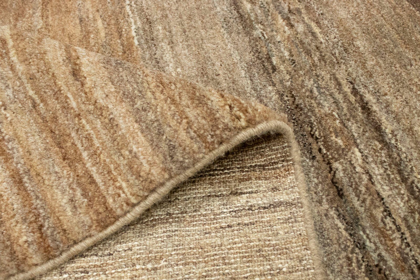Wollteppich Gabbeh Teppich handgeknüpft naturweiß, handgeknüpft 18 morgenland, mm, rechteckig, Höhe