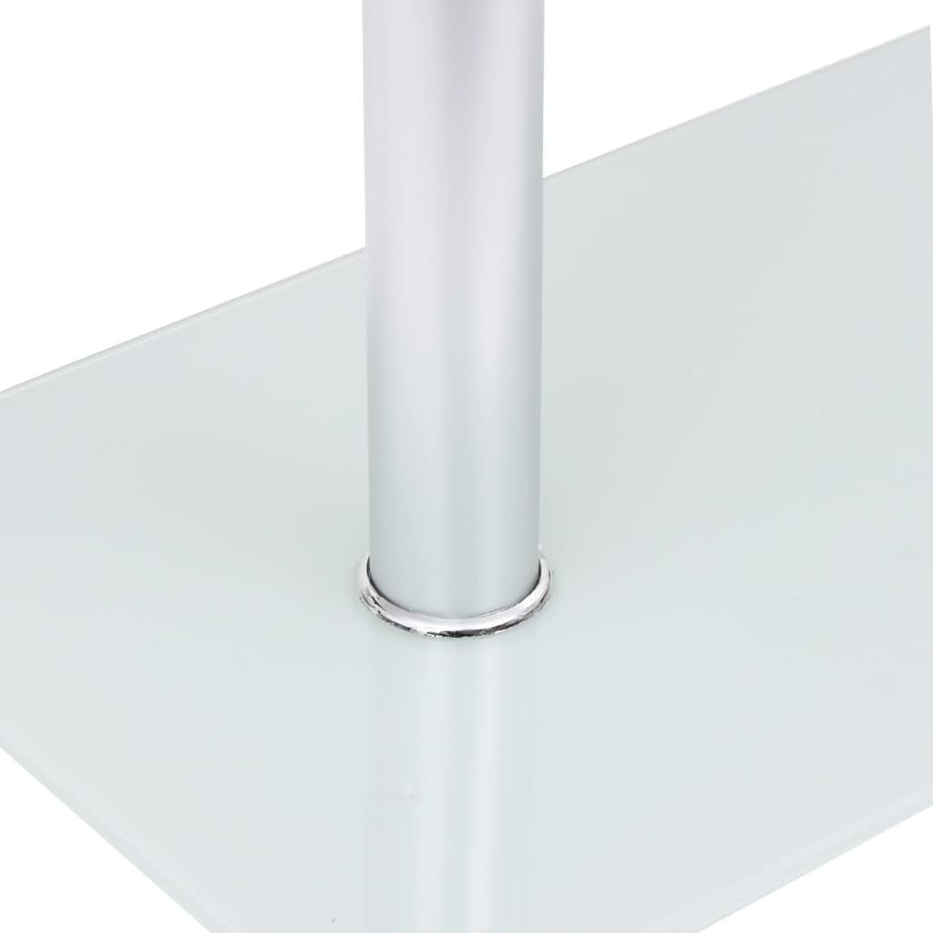 vidaXL Beistelltisch Beistelltisch U-Form Hartglas cm Transparent 45x30x58
