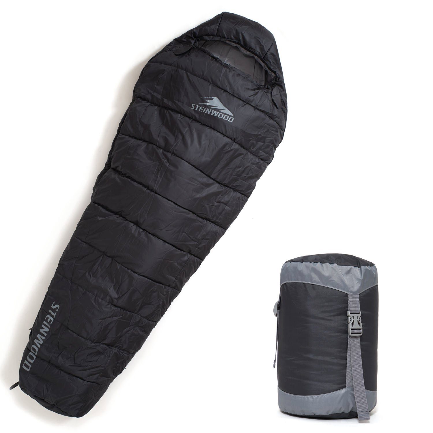 Steinwood Mumienschlafsack koppelbar extra breit 3-4 günstig online kaufen