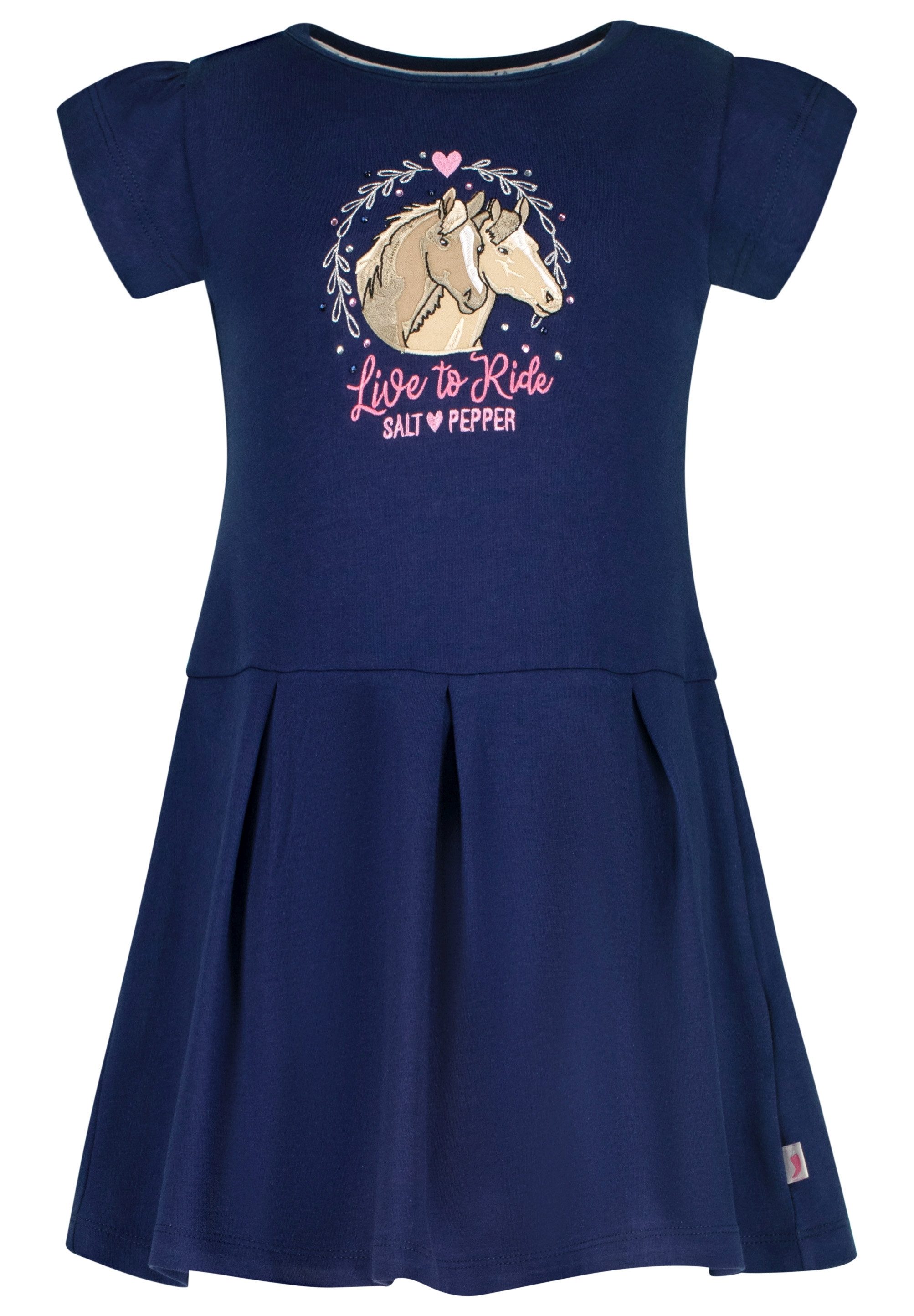 SALT AND PEPPER Jerseykleid Horse Club mit toller Pferde-Applikation