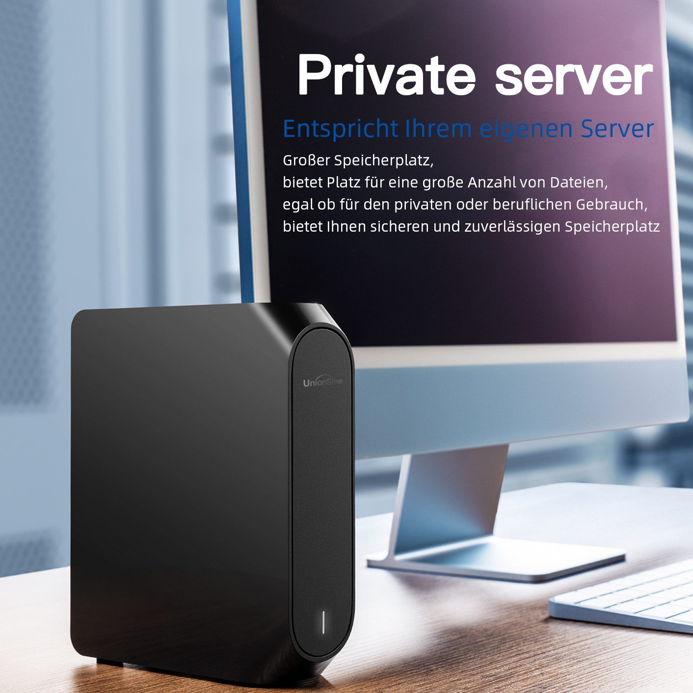 UnionSine Externe HDD-Festplatte 3,5“ HD3510 6TB USB 3.2 externe HDD-Festplatte (6TB) 3,5" 160-280 MB/S Lesegeschwindigkeit, 160-280 MB/S Schreibgeschwindigkeit – Bild 5 von 5