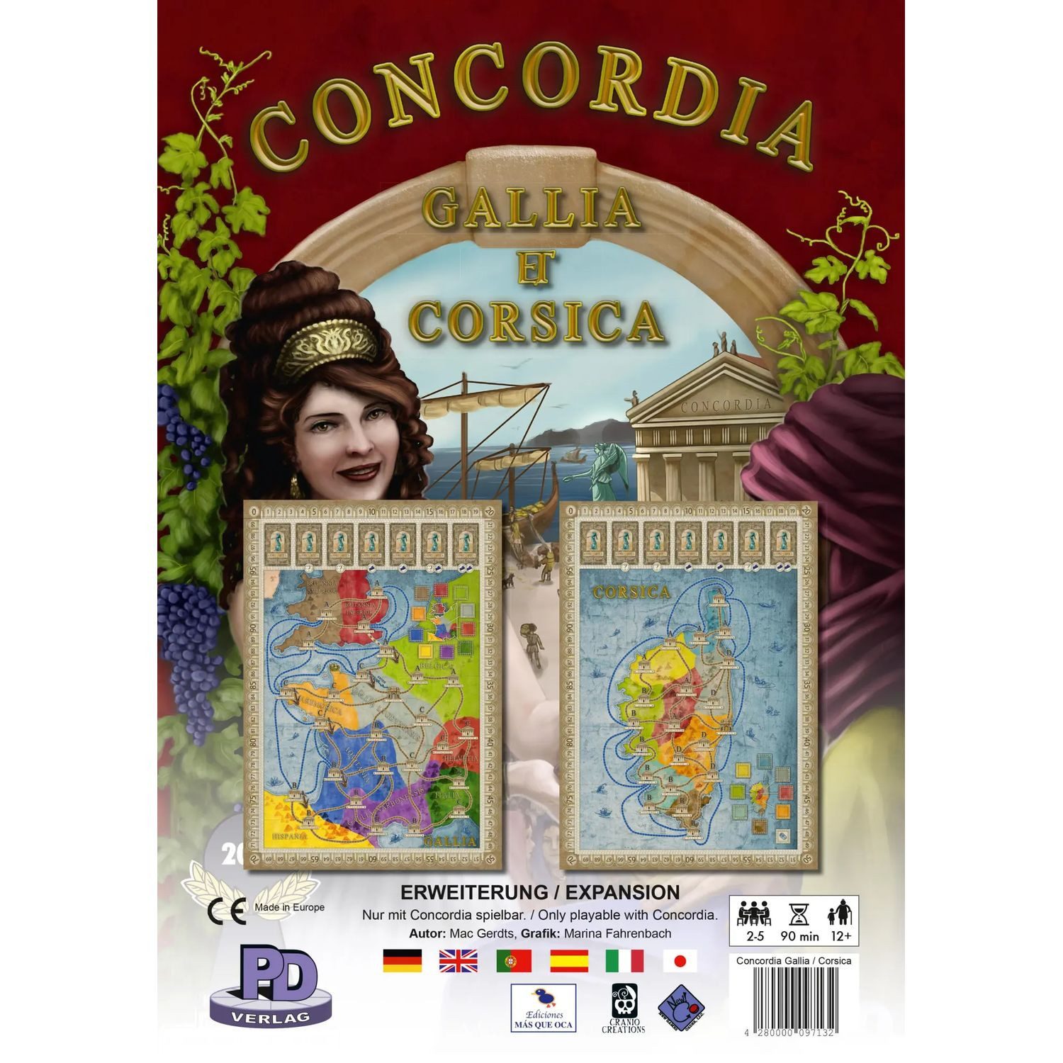 PD-Verlag Spiel Gallia & Corsica - Erweiterung zu Concordia