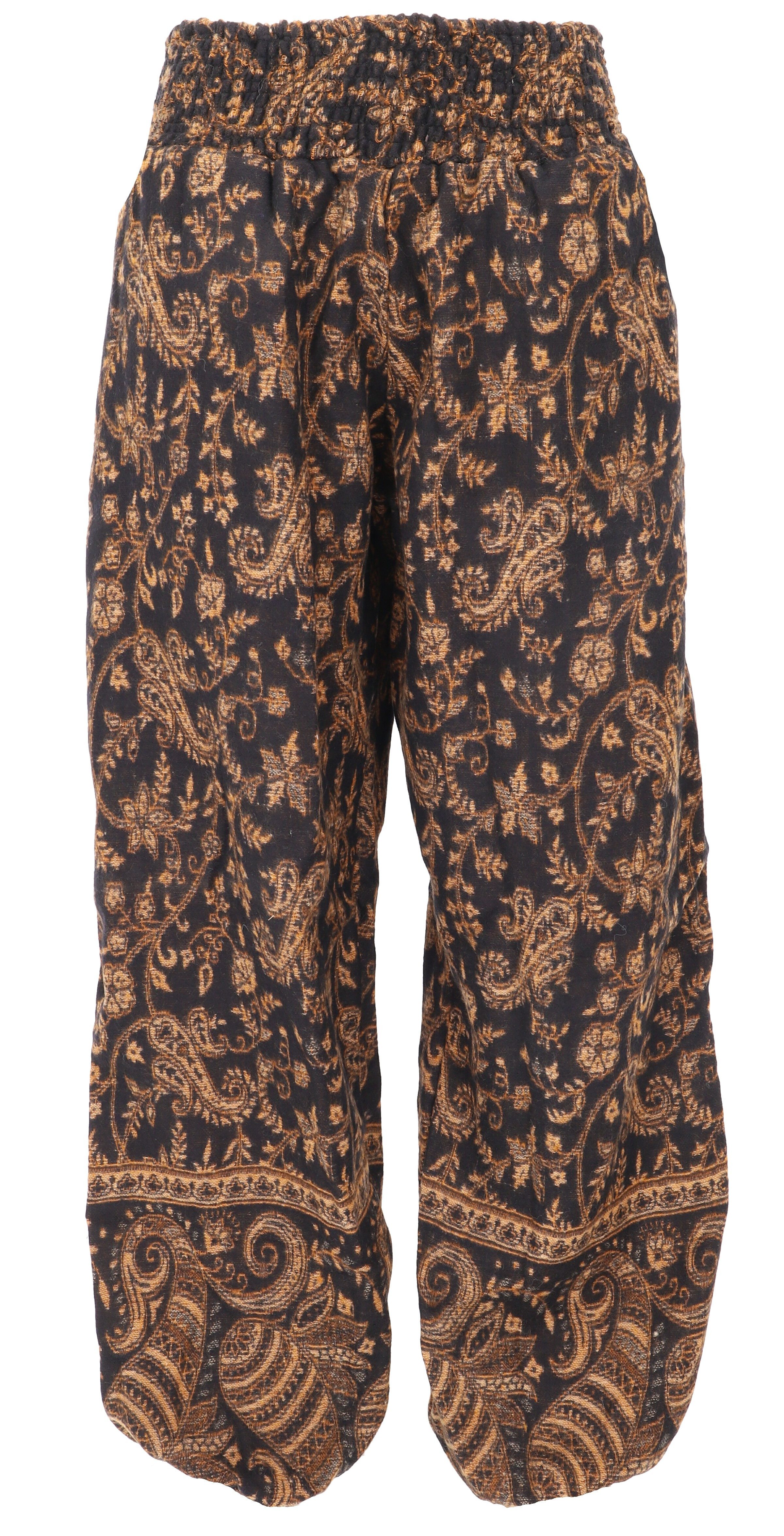 Guru-Shop Relaxhose Flauschige Boho Pluderhose, Wohlfühlhose -.. Ethno Style – Bild 2 von 4