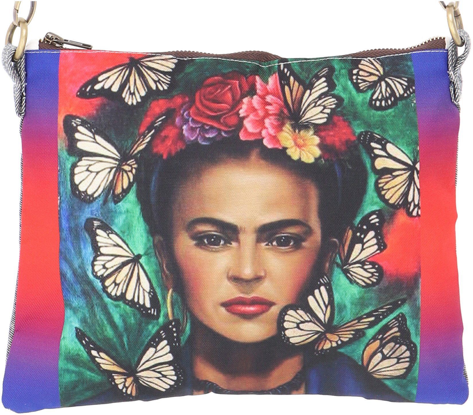 Guru-Shop Schultertasche Farbenfrohe Schultertasche - Mexiko