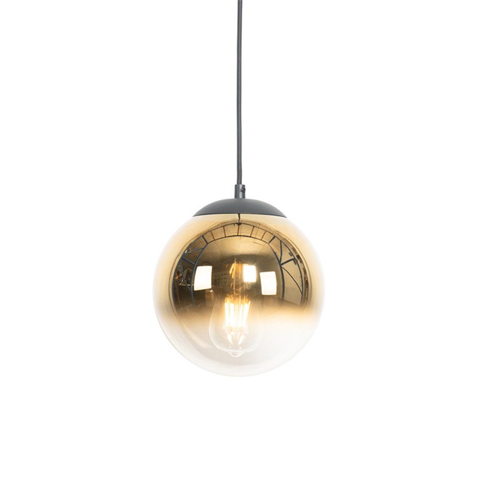 Qazqa Pendelleuchte Pallon, ohne Leuchtmittel, E27, Gold, Art Deco, Glas, 1-flammig