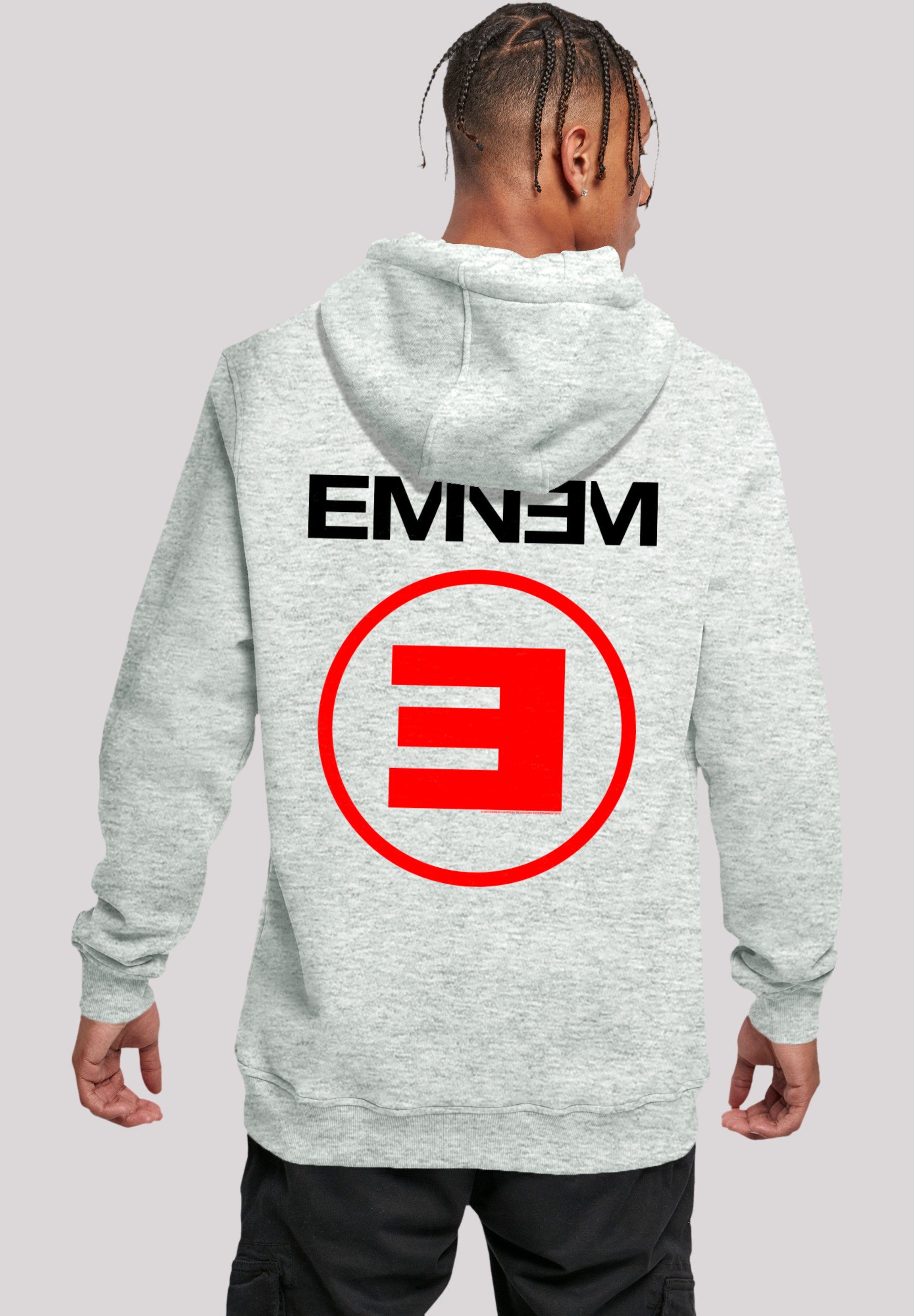 F4NT4STIC Hoodie Eminem E Rap Hip Hop Music Premium Qualität, Musik, By Rock Off heather grey