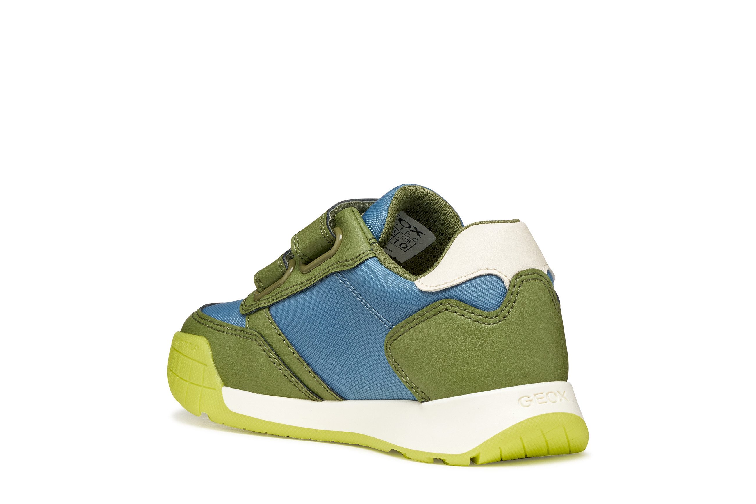 Geox J RANN-E BOY Klettschuh Halbschuh mit GEOX Spezial Membran, Größenschablone zum Download