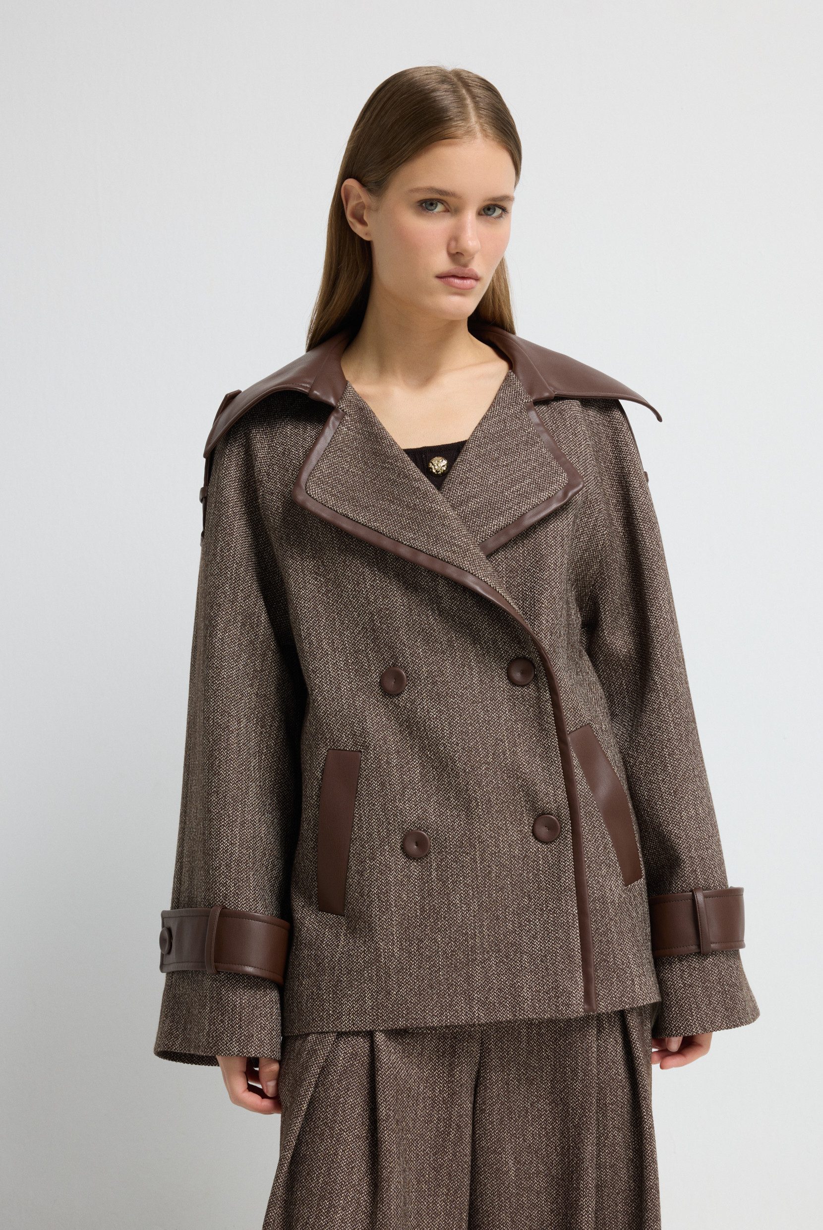 adL Trenchcoat Langer Oversize-Trenchcoat