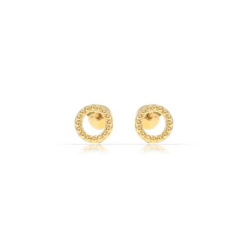 Made by Nami Ohrring-Set Kreisrunde Ohrringe Gold Damen Wasserfester Schmuck, Minimalistisches Geschenk für Sie