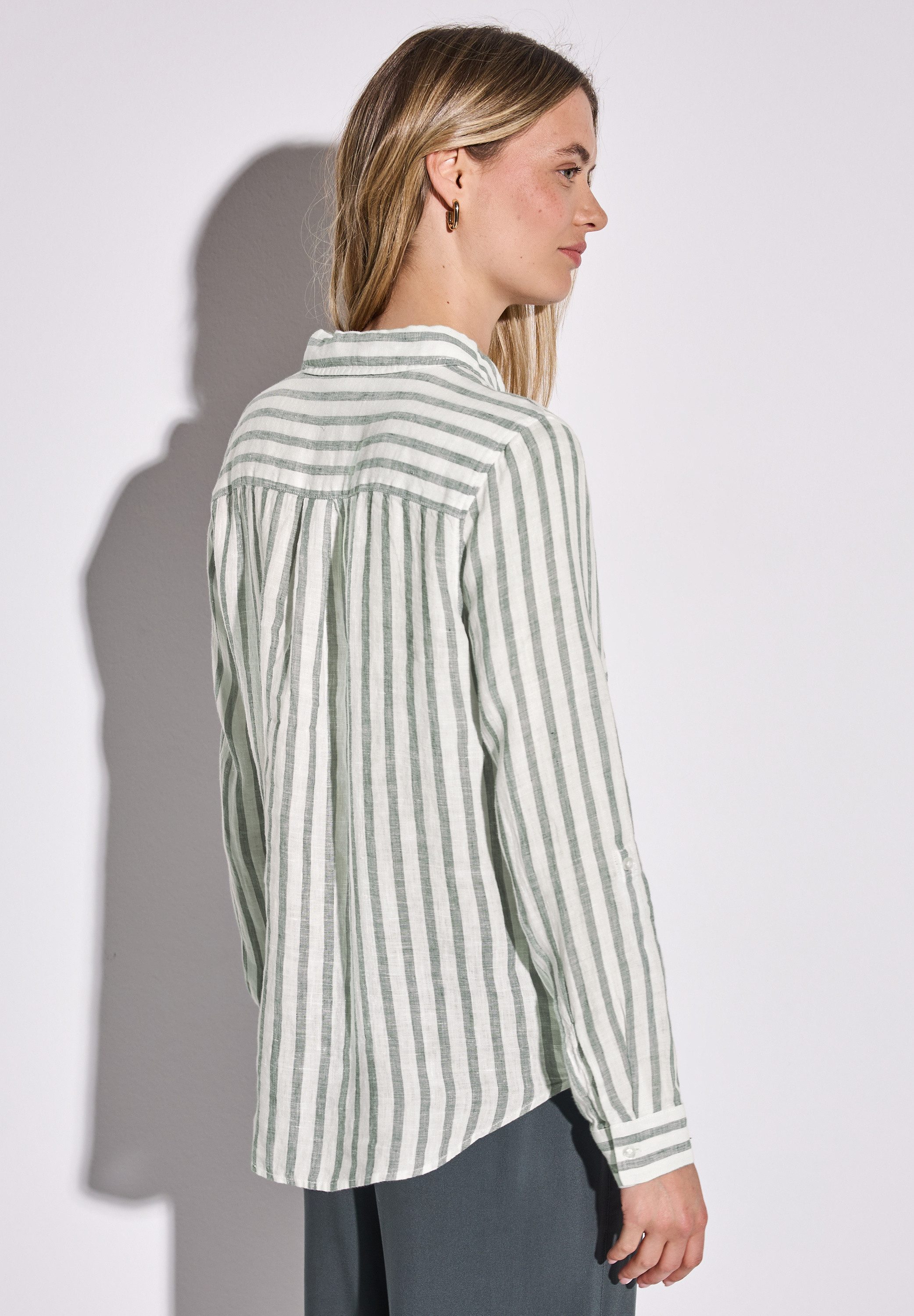 STREET ONE Hemdbluse mit Streifen Muster