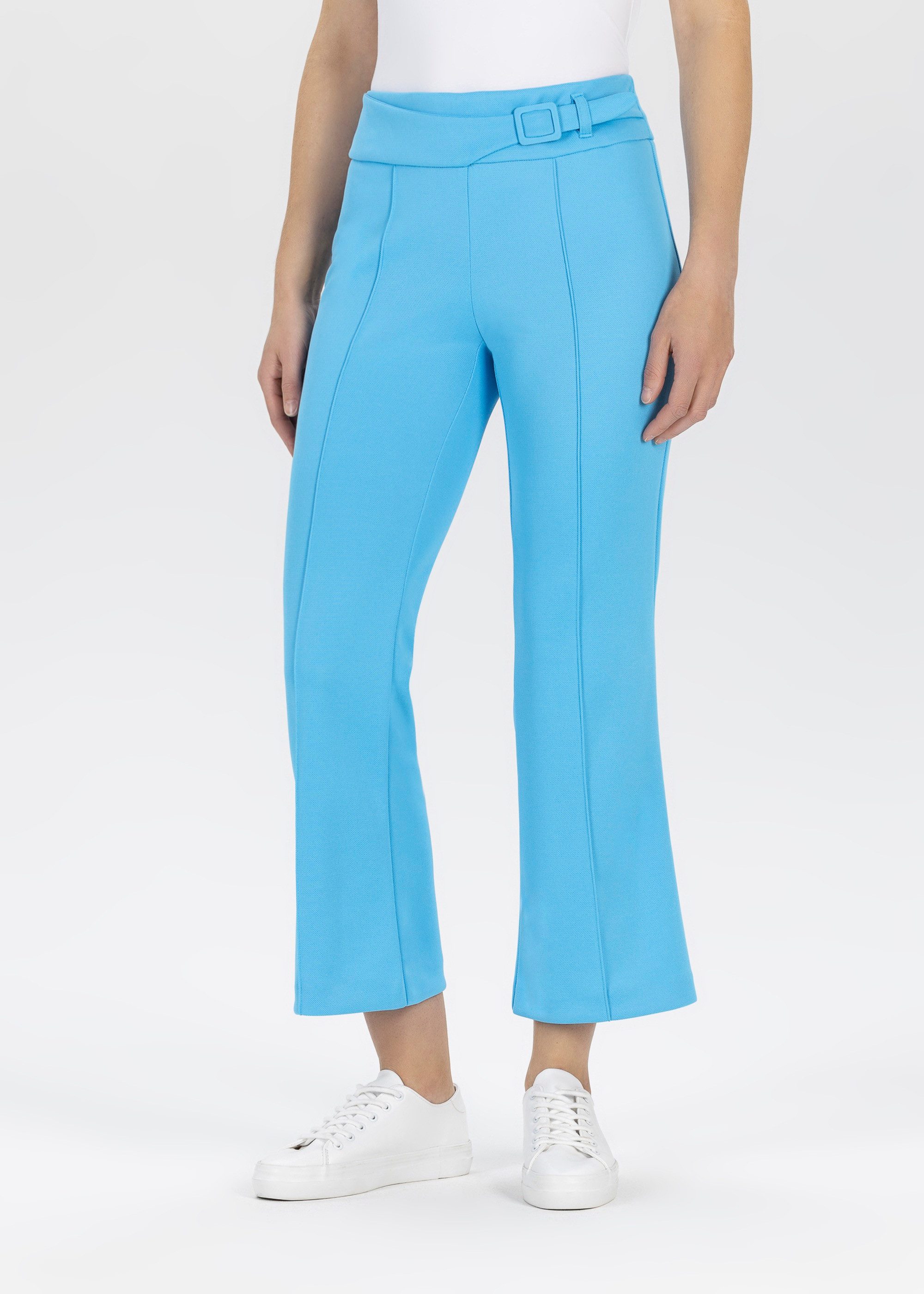 Stehmann Stoffhose Sommerhose mit Gürtelschnalle