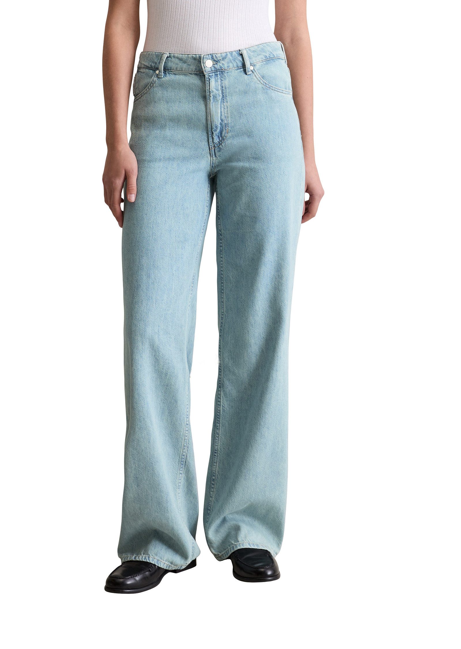 Marc O'Polo DENIM 5-Pocket-Jeans mit recyceltem Leinen aus Frankreich günstig online kaufen