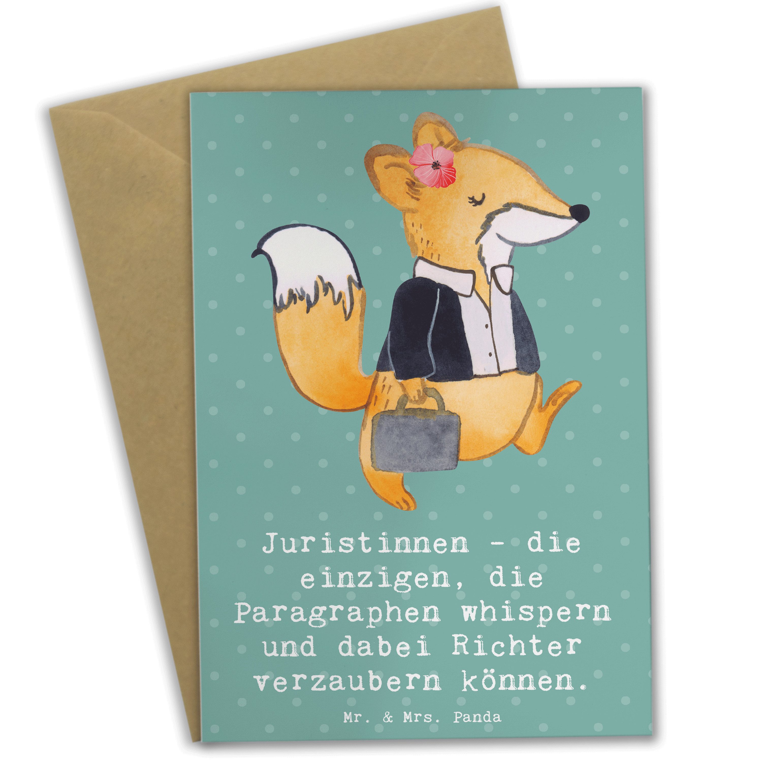 Grußkarte Juristin Zauber - Meeresbrise - Geschenk, Juristinnen, Glückwunschkar