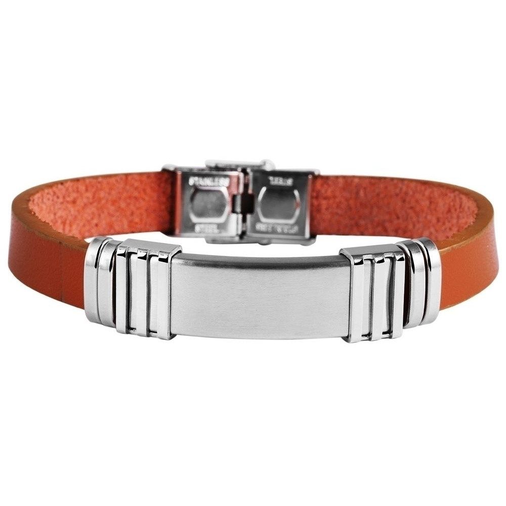 Armreif Armband – Armreif aus Leder 21,5 cm