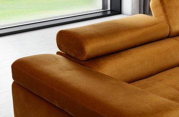 yourhouse24 Ecksofa Armando L-form Schlafsofa Wohnlandschaft Links Rechts Couch Bettkasten