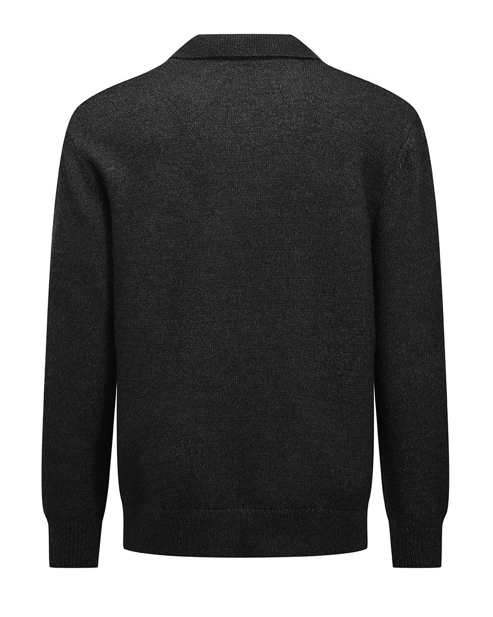 Allthemen Strickpullover mit grober Strickstruktur Uni Pullover günstig online kaufen