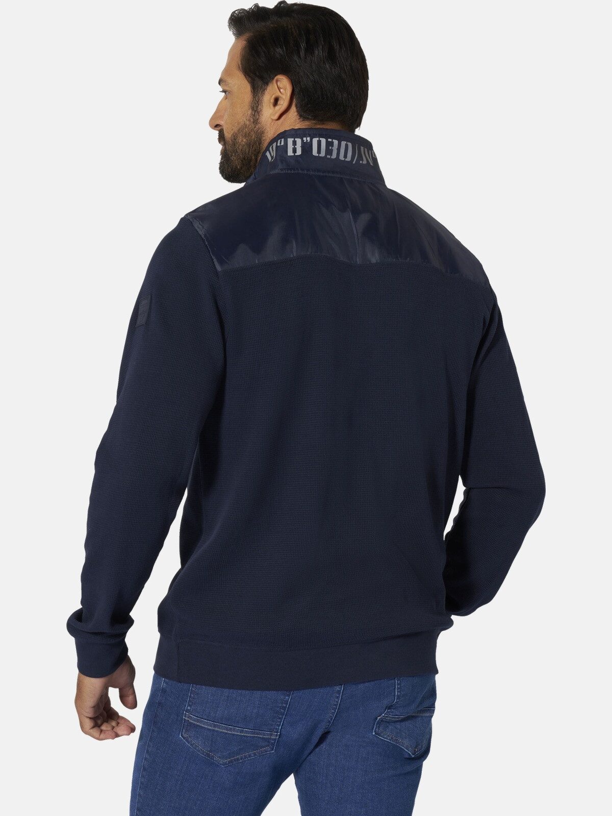 Jan Vanderstorm Sweatshirt ABBO mit moderner Waffelstruktur