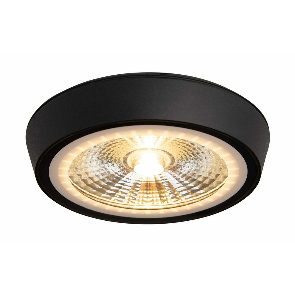 Licht-Trend LED Deckenstrahler LED Aufbauspot Santa Flat IP65 Schwarz, Warm günstig online kaufen
