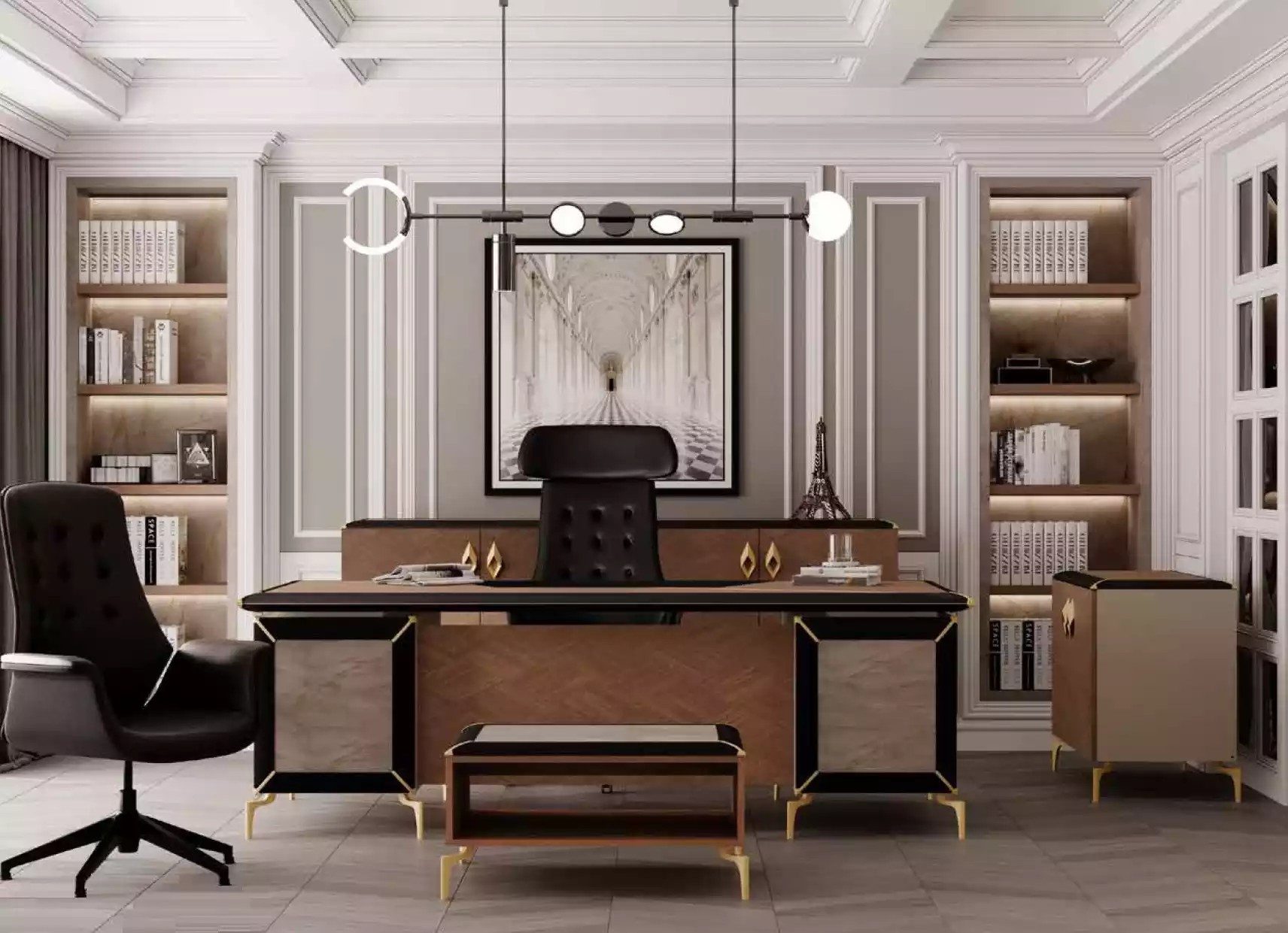 Büromöbel-Set Moderne Büromöbel Set: Sideboard und Eckschreibtisch