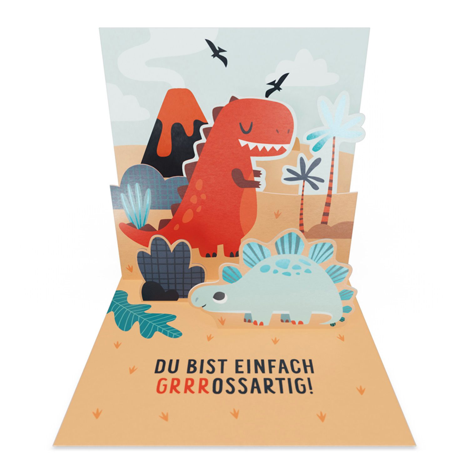 Grafik Werkstatt Glückwunschkarte Mini Pop-Up Karte Happy Birthday to you, 9 x 9 cm