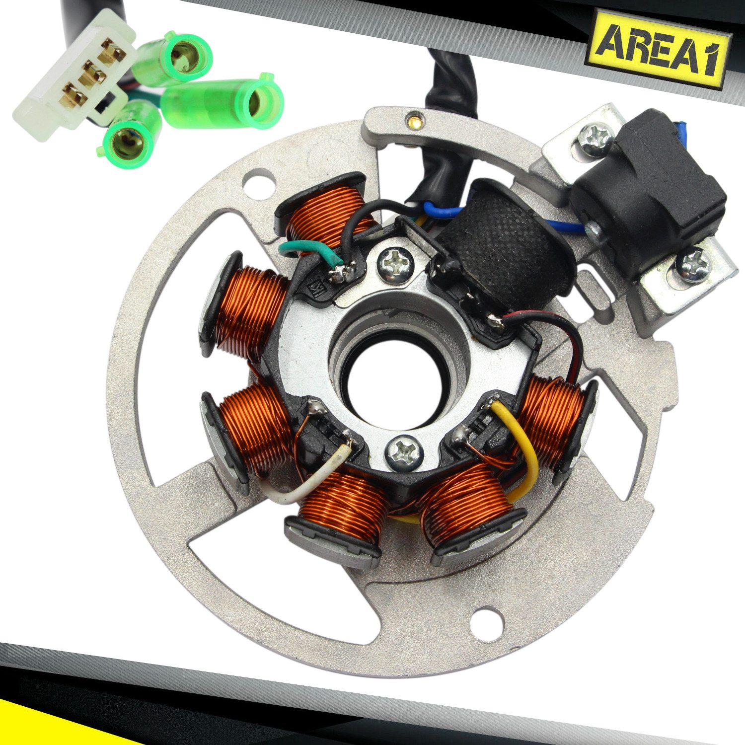 Area1 Lichtmaschinenregler Ersatz Lichtmaschine Stator für 50ccm China 2T Motoren