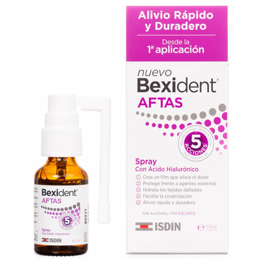 Isdin Mundspülung Bexident Aftas Spray 15ml, (Packung)