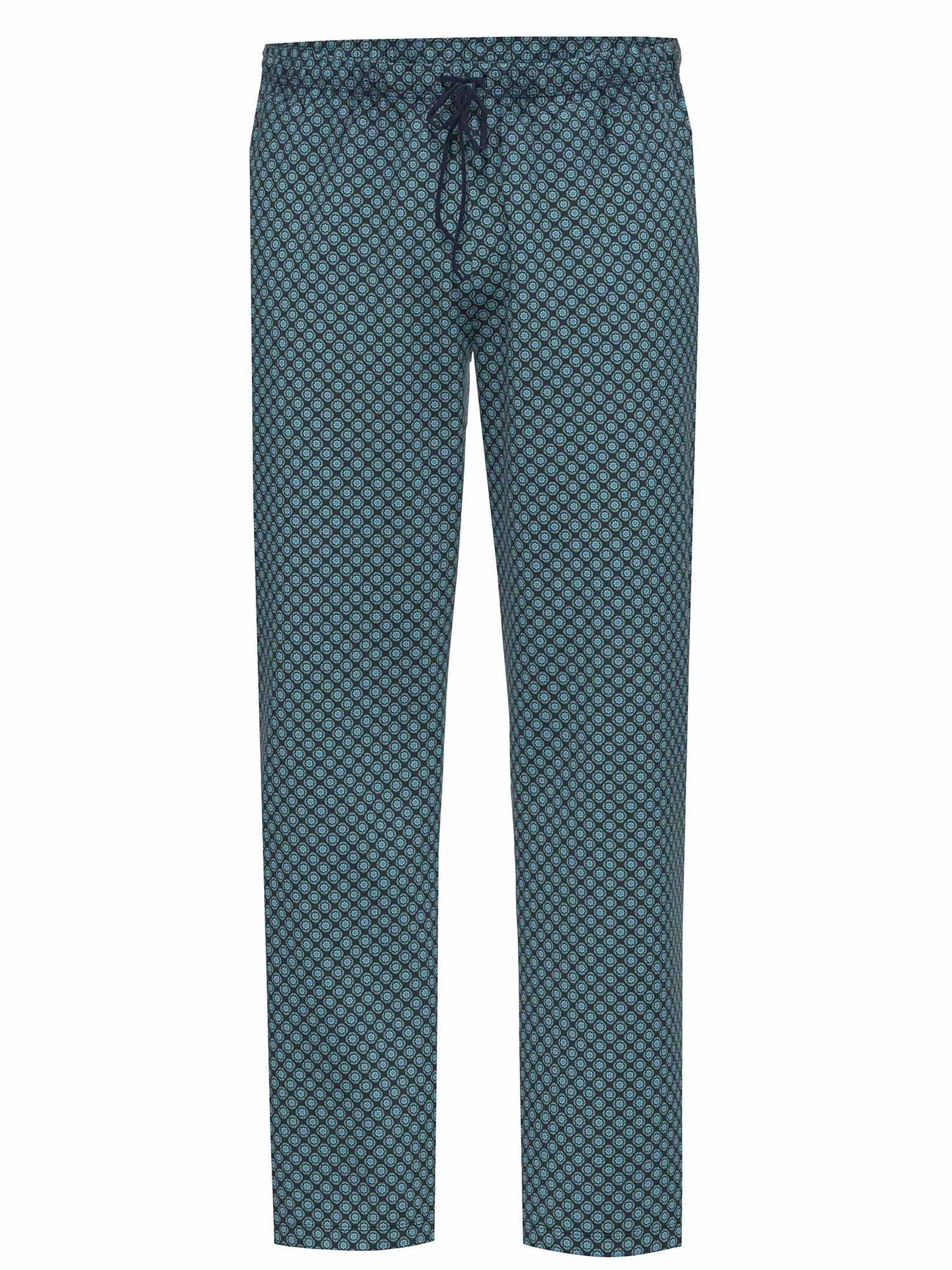Ammann Loungehose Lange Herren Hose Mix (Stück, 1-tlg) reine Baumwolle, Allover-Print, Sportbund mit Kordel