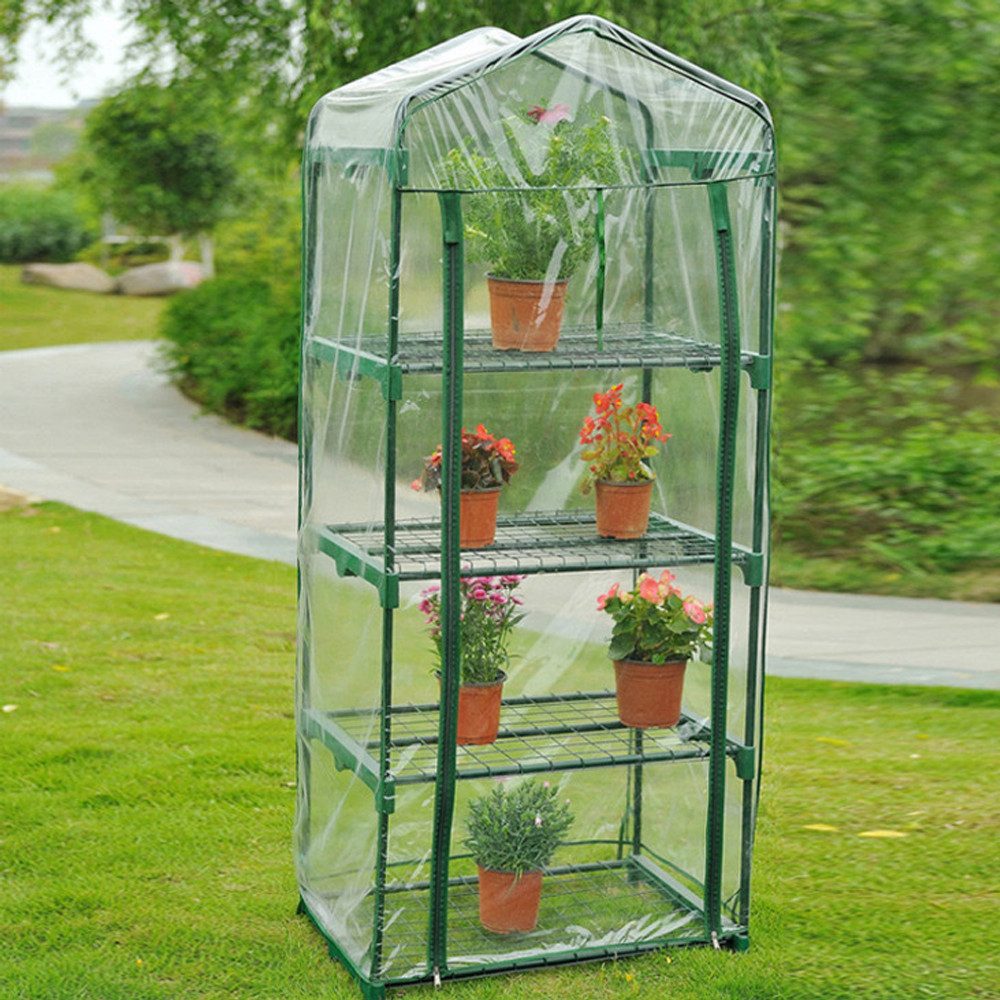 BlingBin Foliengewächshaus PVC 4-lagige Gartengewächshaus-Pflanzenabdeckung günstig online kaufen