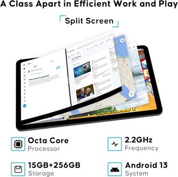 DOOGEE Tablet (11", 256 GB, Android 13, 4G, Tablet mit Helio G99 Octa-Core 8580mAh/33W+5G WiFi 20MP Kamera, IPS)