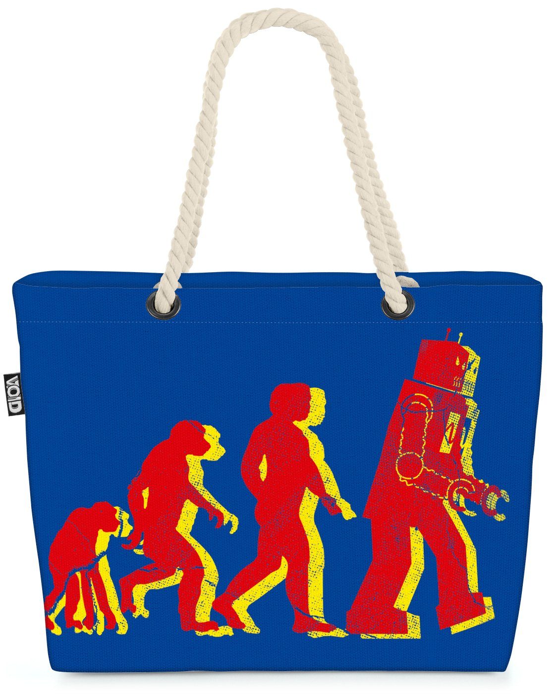 VOID Strandtasche (1-tlg), Roboter Evolution Shopper Beach Bag cooper sheldon big bang blau