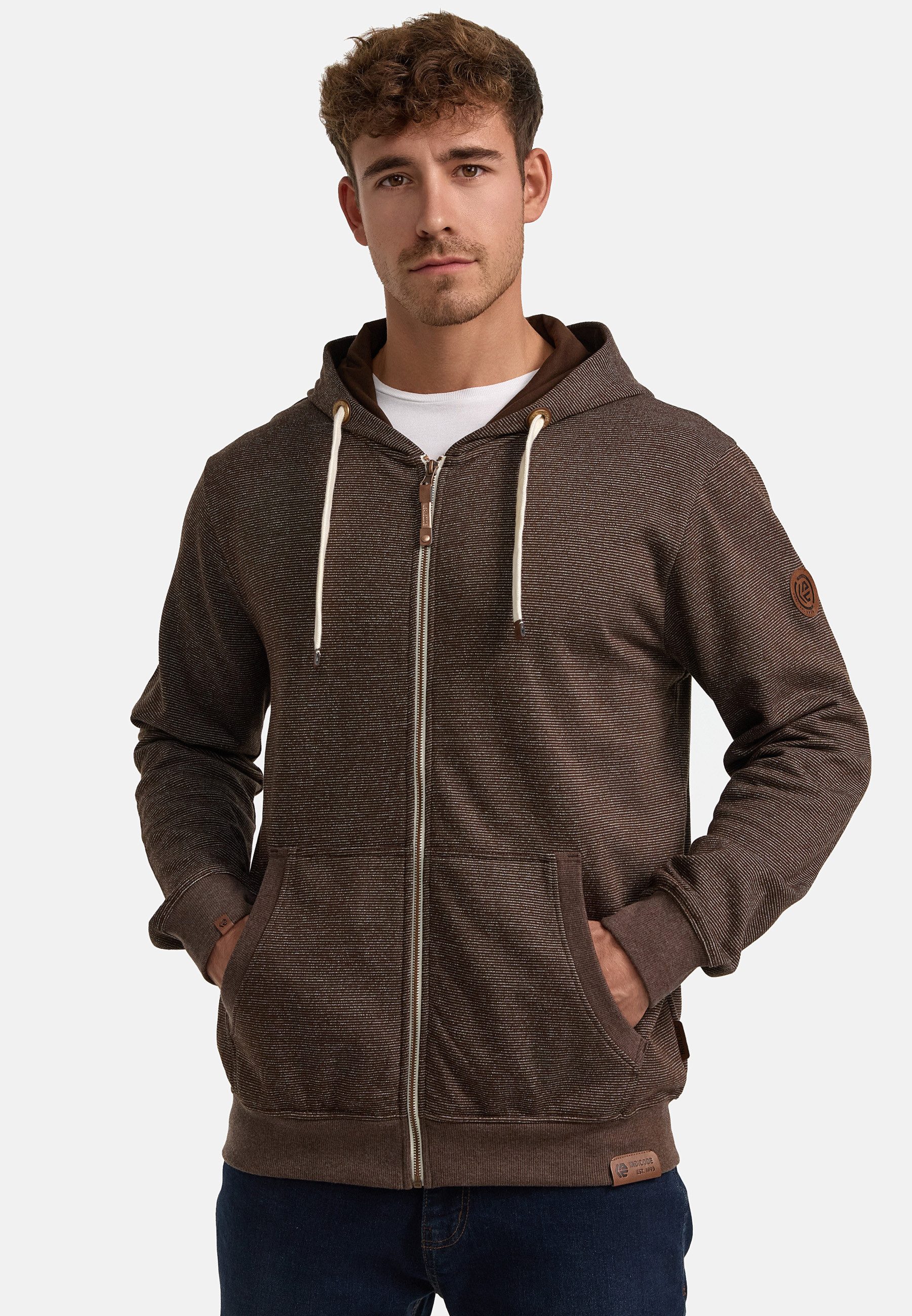 Indicode Sweatjacke INBaustian mit kuscheliger Innenseite günstig online kaufen