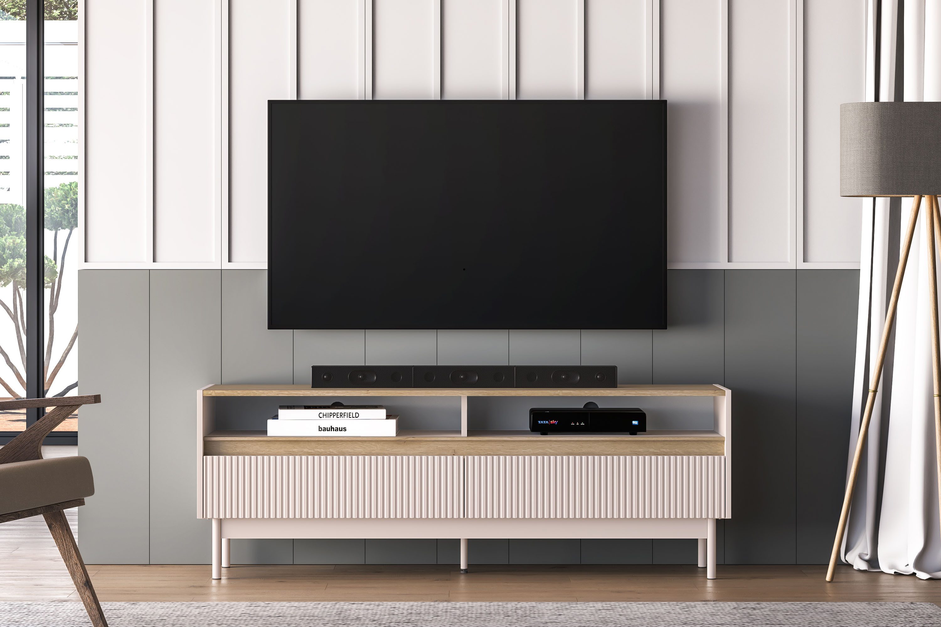 KONSIMO® TV-Schrank NALIA Lowboard, TV-Board, Fernsehtisch, günstig online kaufen