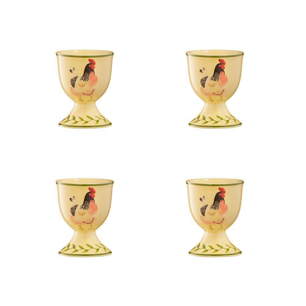 Eierbecher Traditionelles Hahnengeschirr: Eierbecher