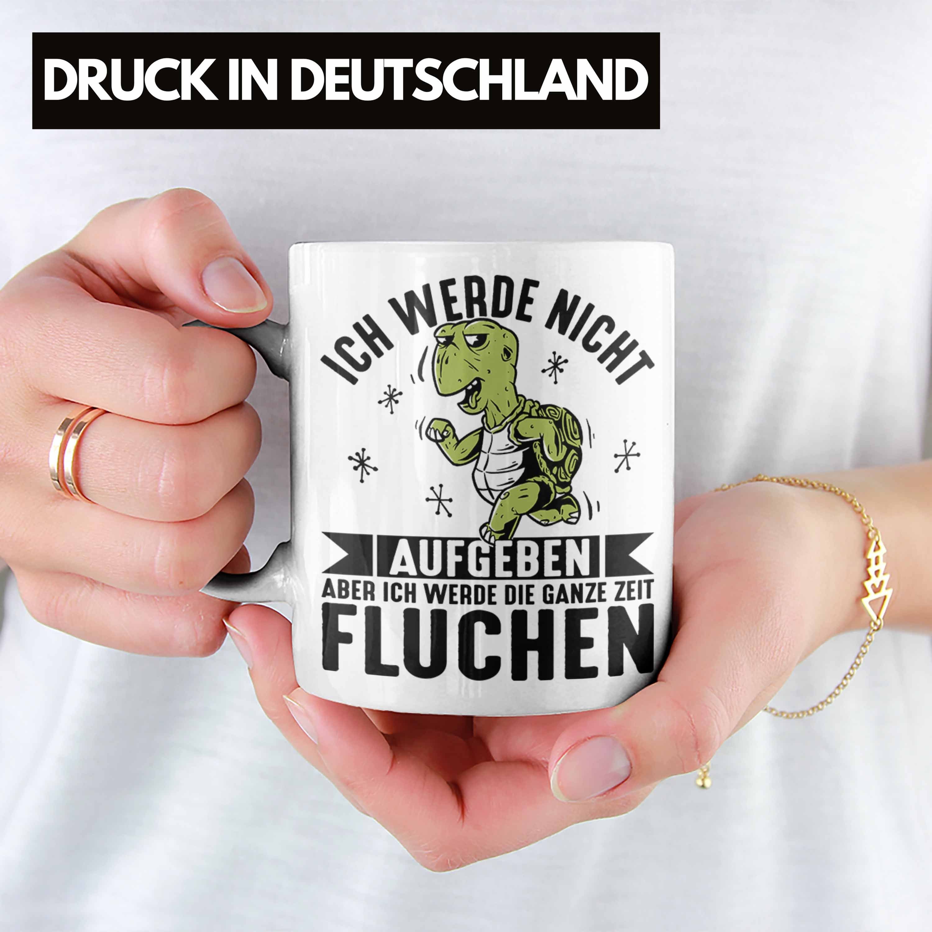 Werde Geschenk Wandern Ganze Zeit Tasse Weiss Tasse Aber Ich Die Nicht Aufgeben Trendation Fl